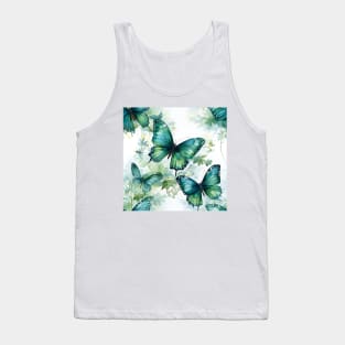 Butterflies Watercolor 4 - Malachite Tank Top